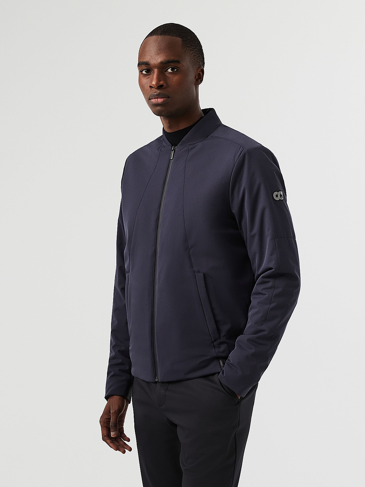 Heatable and Water-Repellent Bomber Jacket | OTEMP V1.C1.02 | Navy